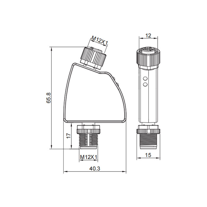 IO-Link Hub、1 AO, 0...10 V DC 電壓模擬量適配器、0AC081