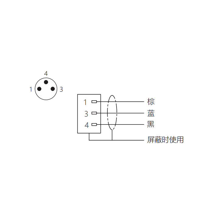 M8 3Pin、公頭直型、單端預(yù)鑄PVC非柔性電纜、灰色護(hù)套、63S003-XXX