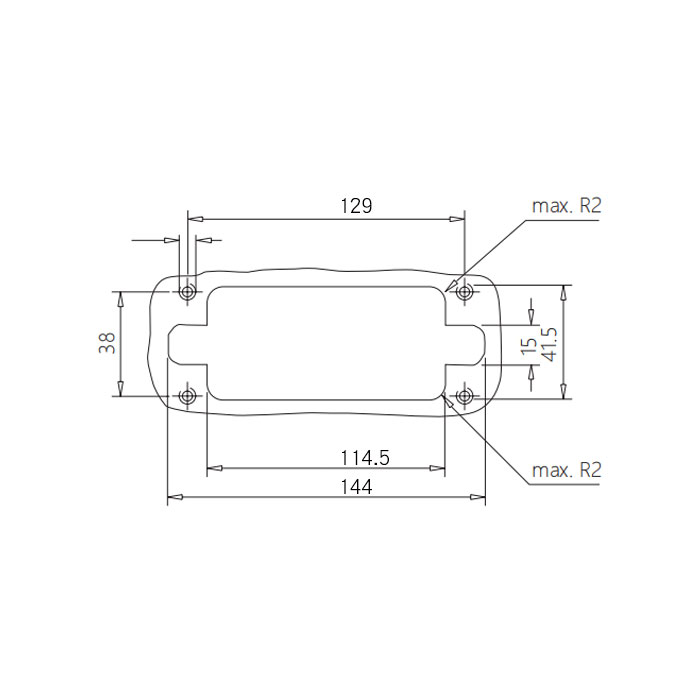 氣/電快換模組、適配6個標準模塊、H24B-M6-M、09140241000