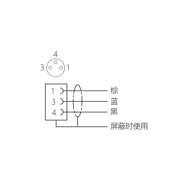 M8 3Pin、母頭直型、單端預鑄電纜、防焊渣PUR材質、橙色護套、63T001-XXX