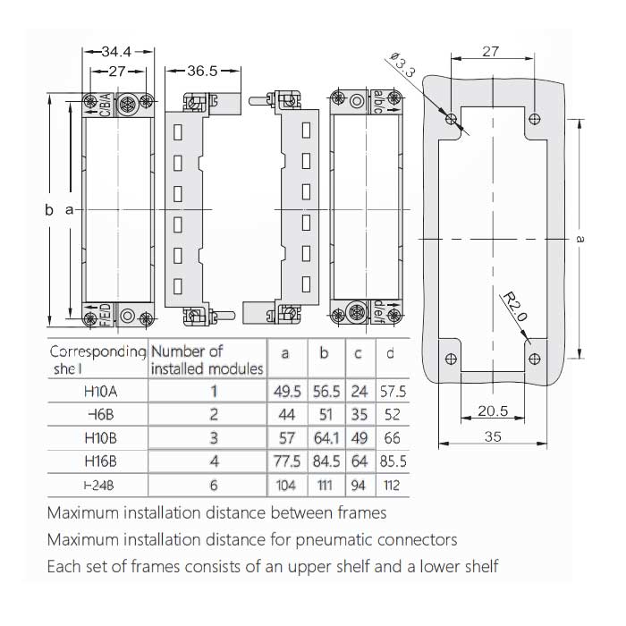 HM module framework、H16B-T4-M、09140160303